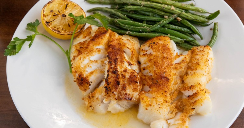 Boston Scrod Filet served with green beans