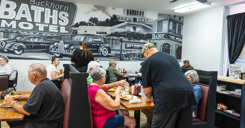 Interior, dining area