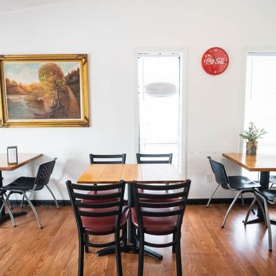 Interior seating area