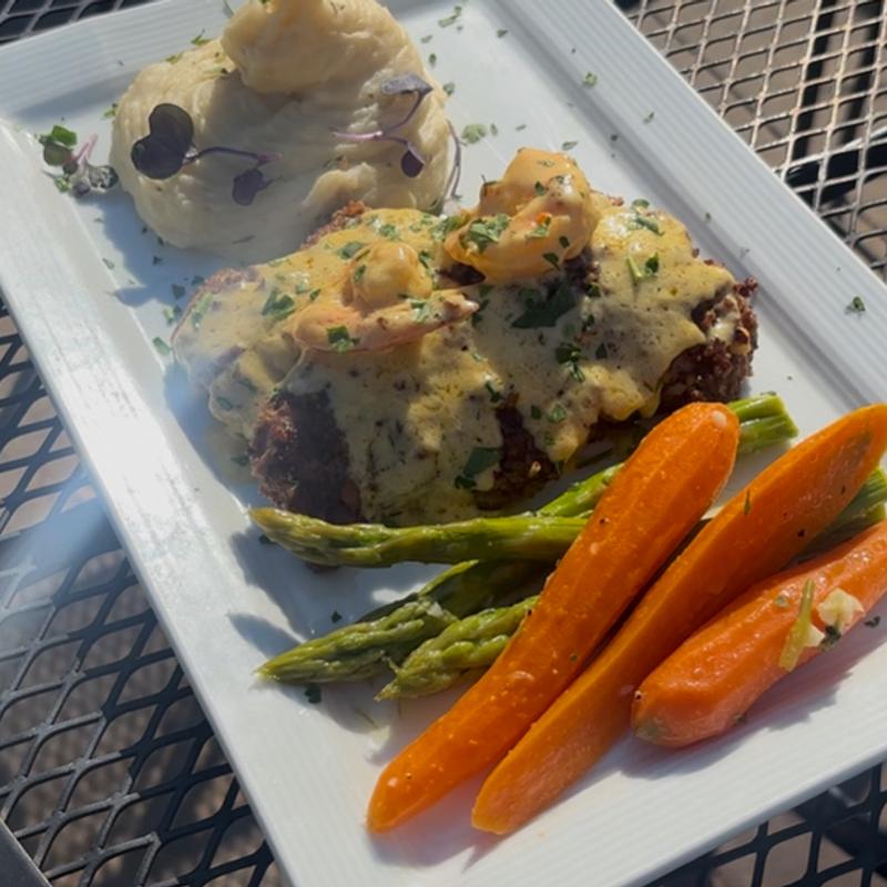 menu item 33 of 39, Pecan Pork Tenderloin Oscar