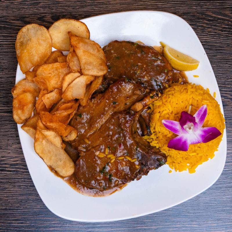 Pork Chops w/ Garlic Sauce photo