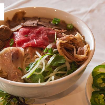 Beef noodle soup.