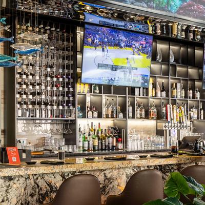 Mt. Fuji, drink bar.