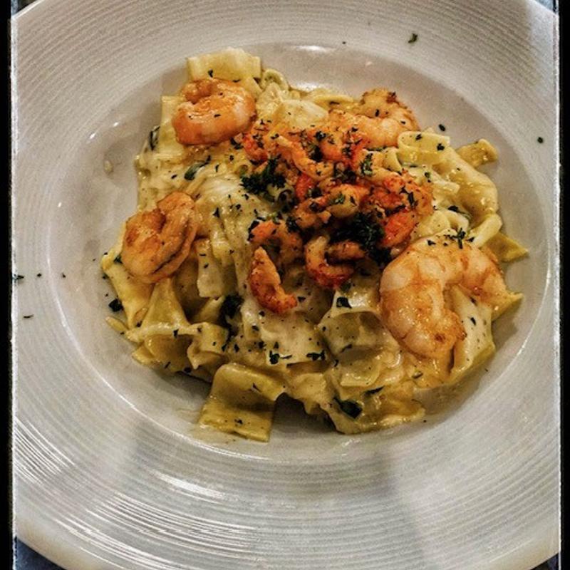 Crevette, les pates, and ecrevisse photo