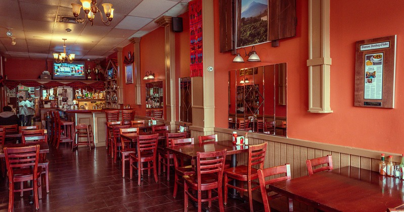 Interior space, seating area and bar area