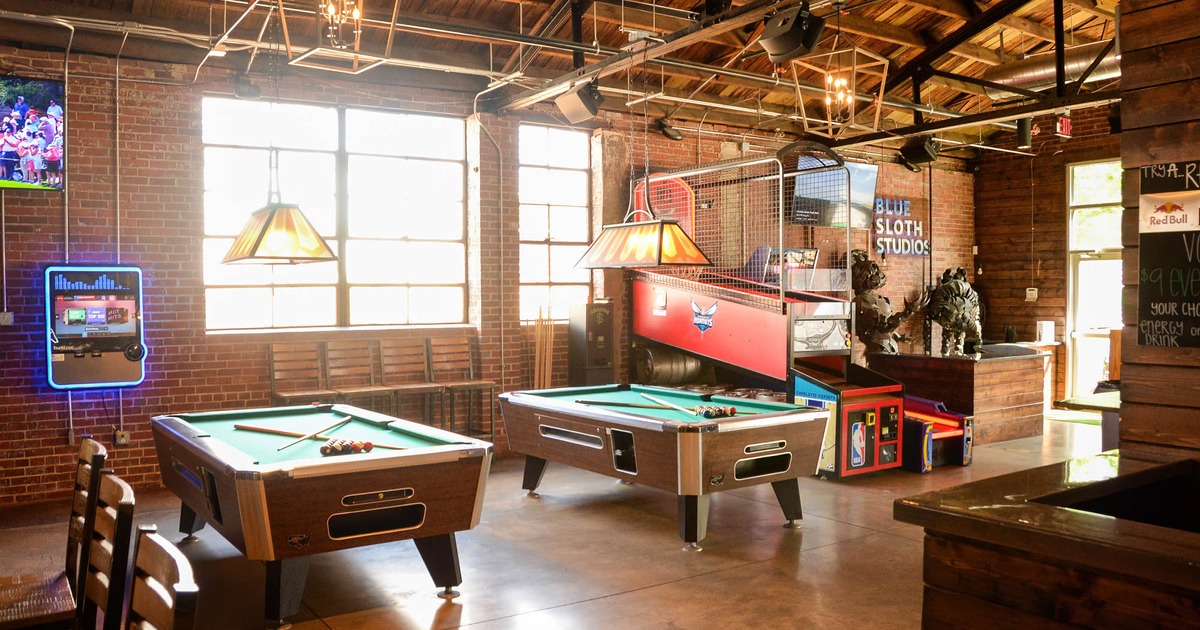 Pool and games area
