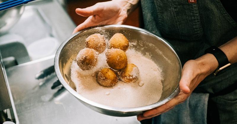 A chef preparing food