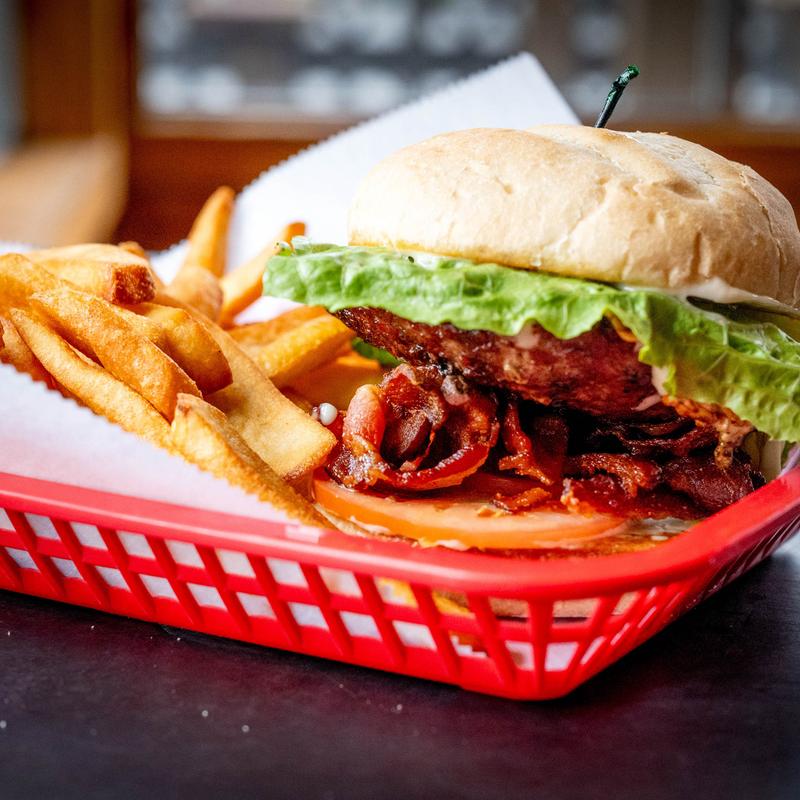 menu item 5 of 8, Egg & Bacon Burger