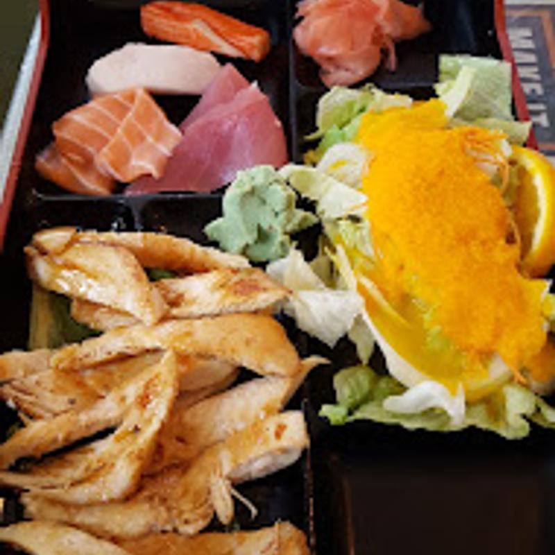 Chicken Teriyaki & Sashimi Bento Box photo