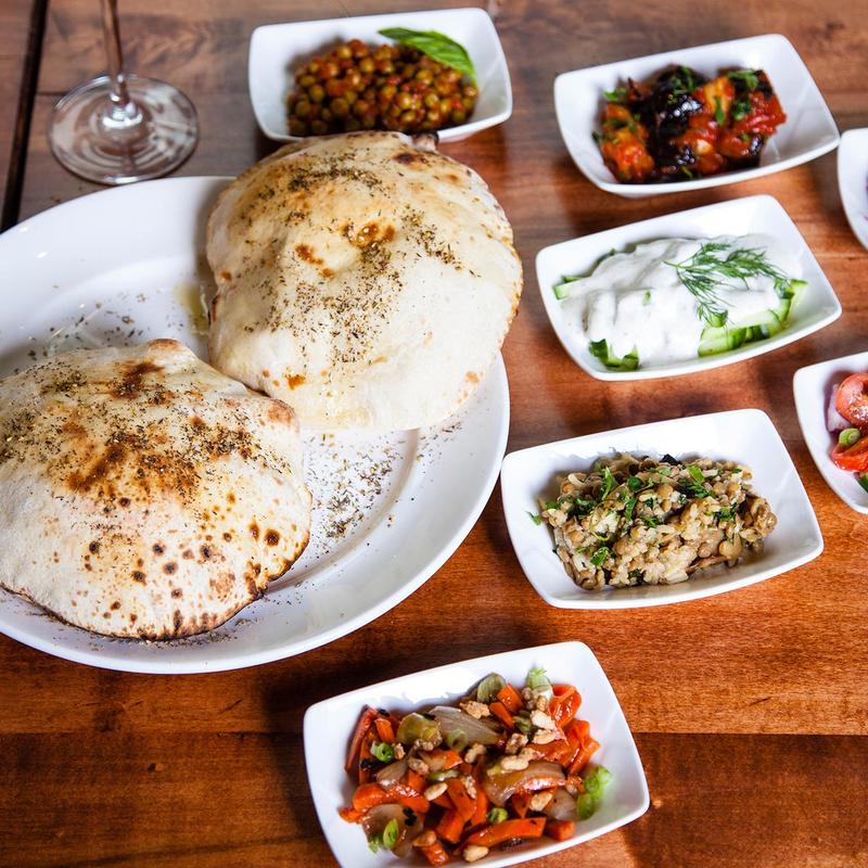 Salad Sampler with Pita photo