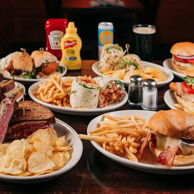 Various food on the table.