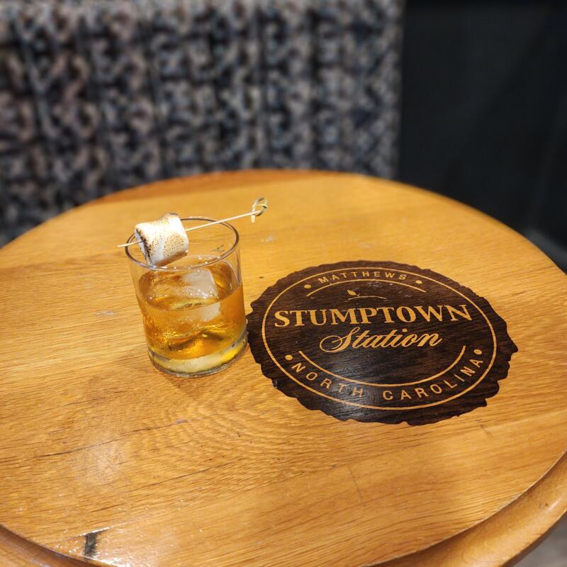 Flamed Marshmallow Old Fashioned photo