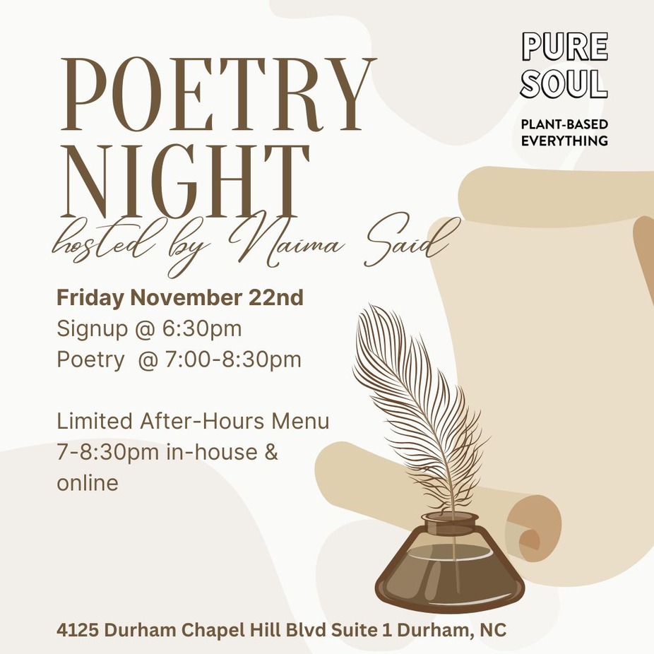 Poetry Night with Naima Said event photo