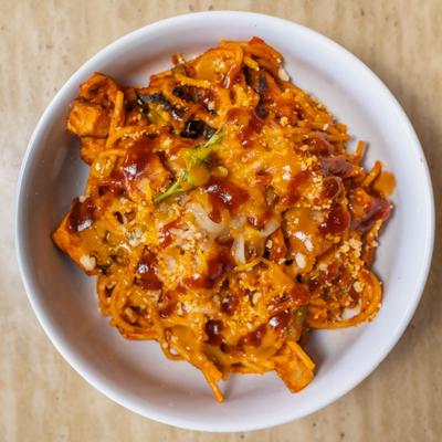 Pringle town Memphis BBQ Spaghetti.