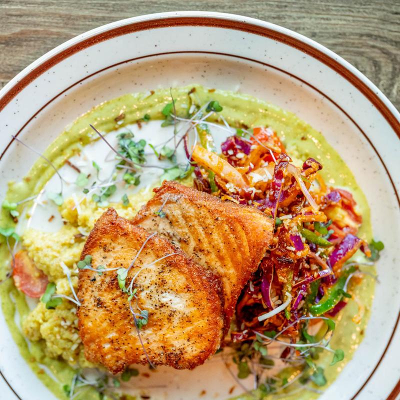 menu item 7 of 10, Coconut Curry Salmon (GF)