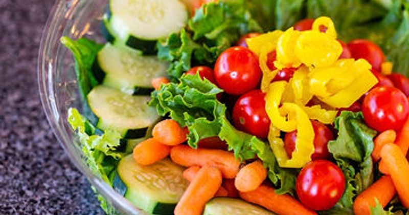 Close up of a Veggie salad
