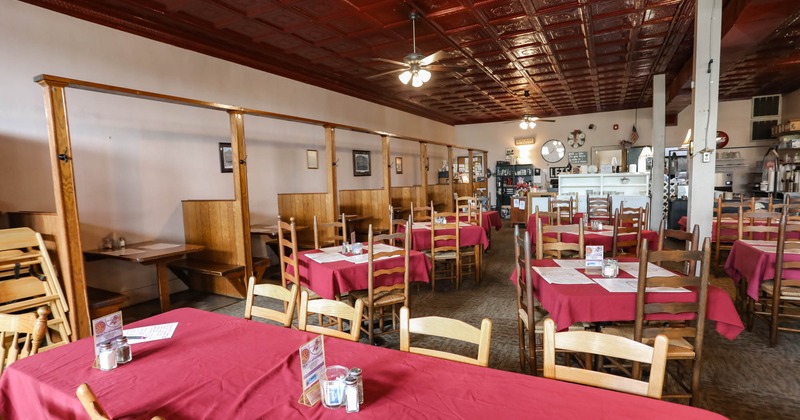 Interior, dining area