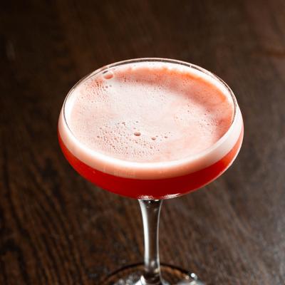 Sakura Cloud cocktail, close-up.