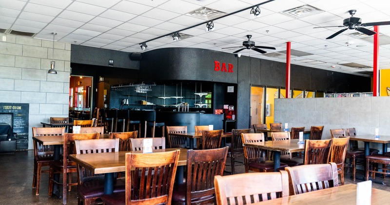 Interior with  a set tables