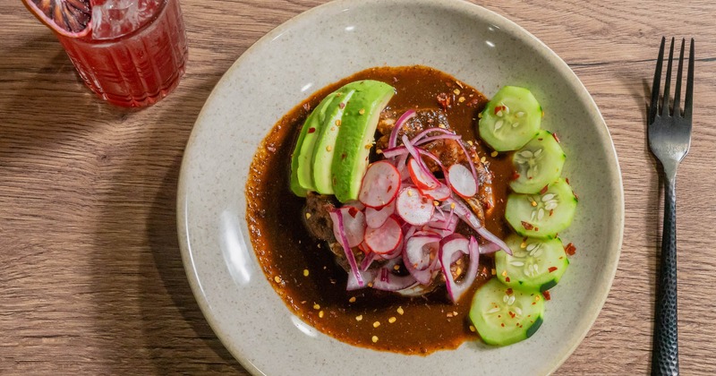 Shrimp cooked in red sauce