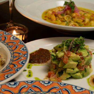 Various meals, closeup.