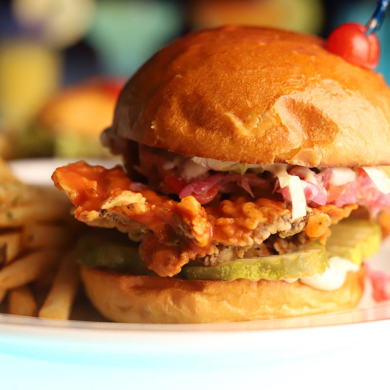 menu item 4 of 7, LVL III Signature Fried Chicken Sandwich