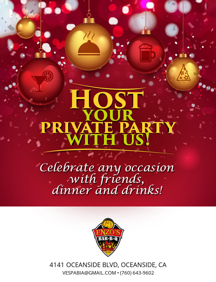 Host your holiday party at Enzo's