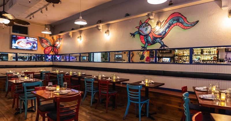 Interior, dining area