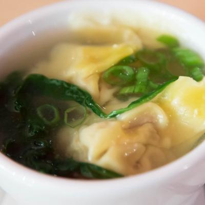 A closeup on a soup.