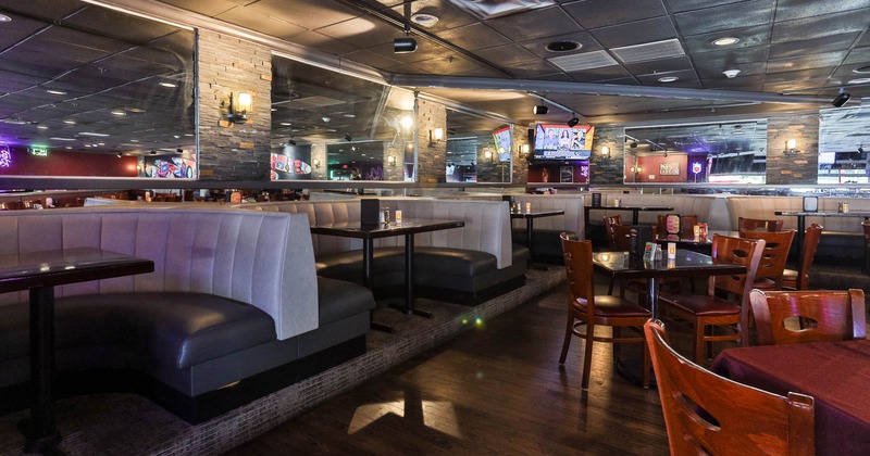 Restaurant booths, and seating tables