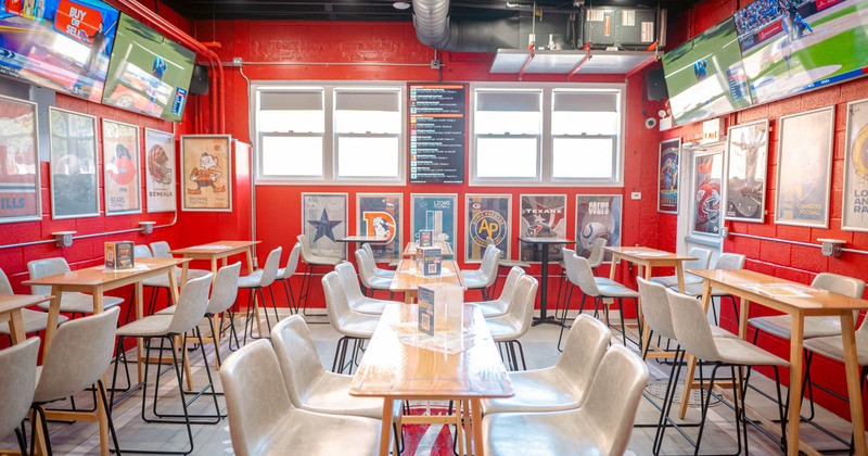 Interior, front view of dining area