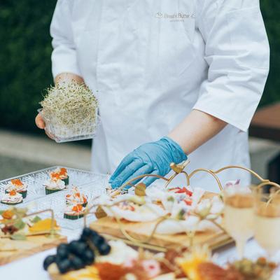 Chef preparing food.
