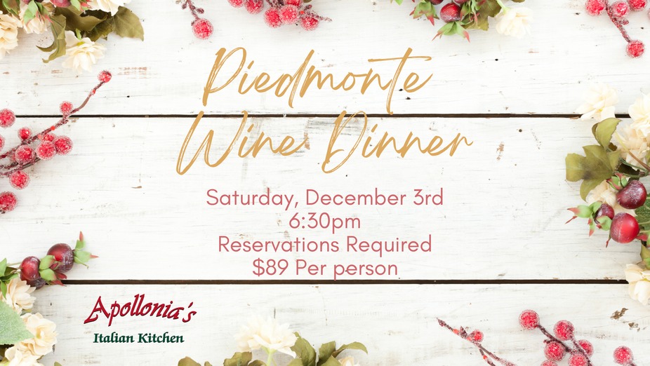 Piedmonte Wine Dinner event photo