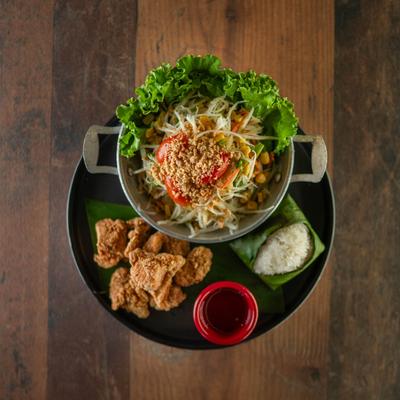 Corn Papaya Salad Set.