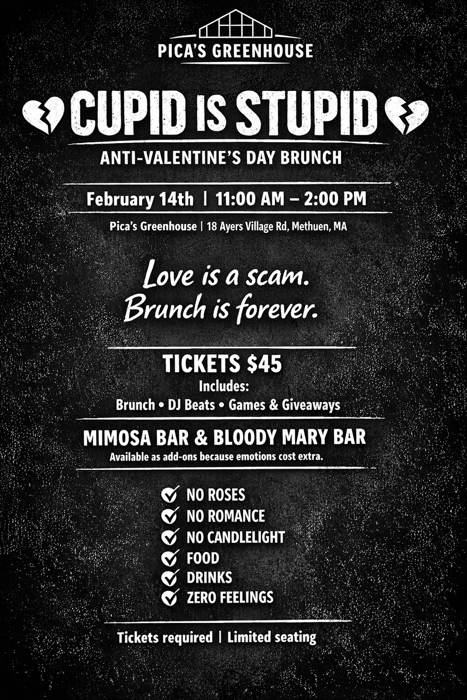 Cupid is Stupid Anti-Valentine's Brunch event photo