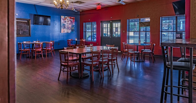 Interior dining area with chairs and tables