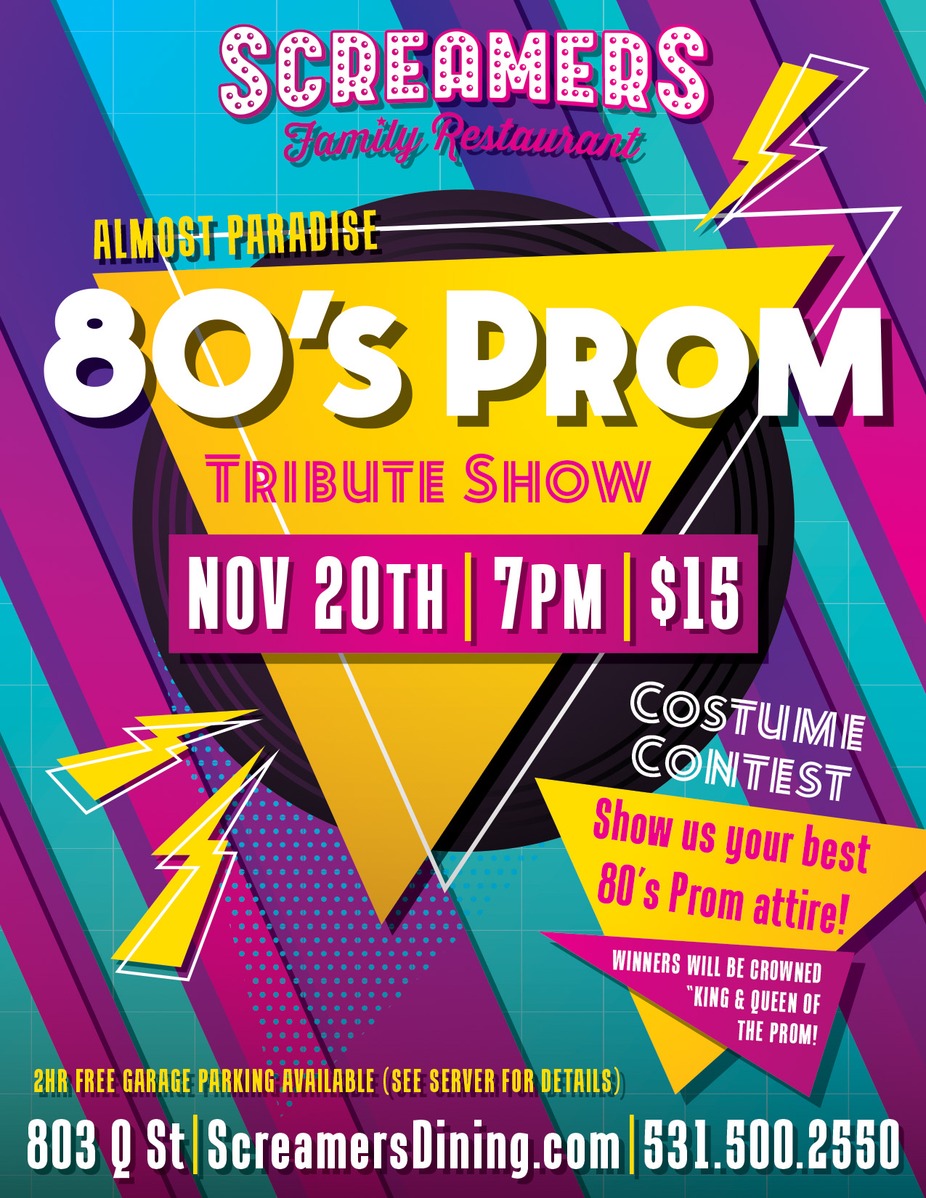 Almost Paradise: An 80s Prom  Tribute Show! event photo