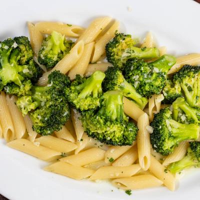 Penne Brocolli, close-up.