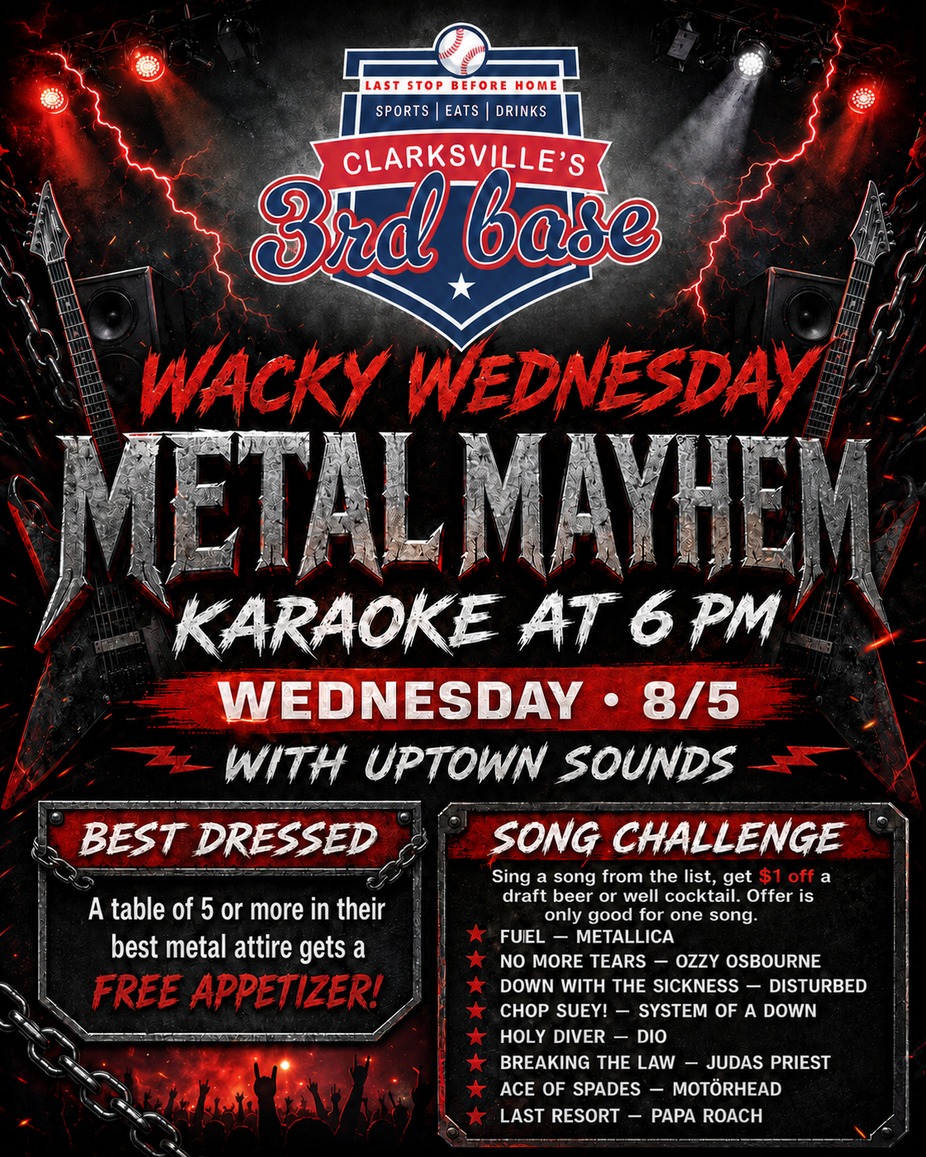 Wacky Wednesday Metal Mayhem Karaoke event photo