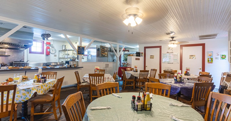 Interior, dining area