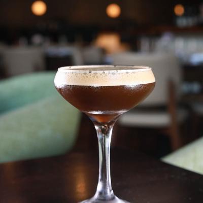 A glass of Espresso Martini.