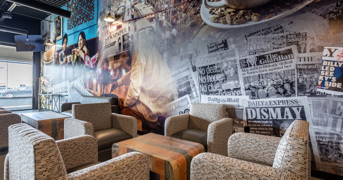 Interior seating area