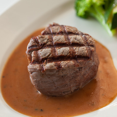 Filet Mignon in a cognac sauce.