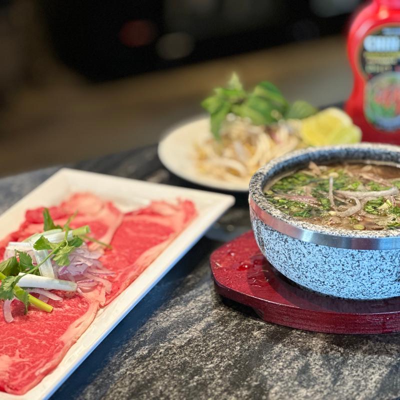 NEW!! Wagyu Beef Pho in a Hot Stone Bowl photo