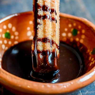 Dipped churros.