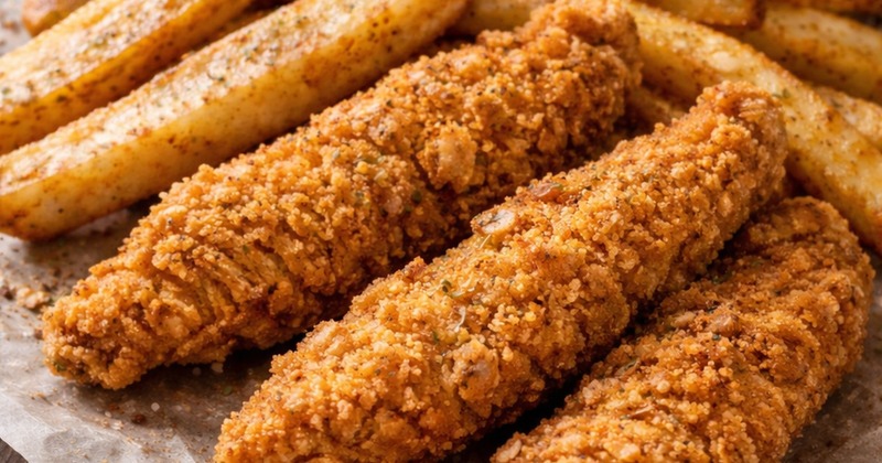 3 chicken fingers & fries