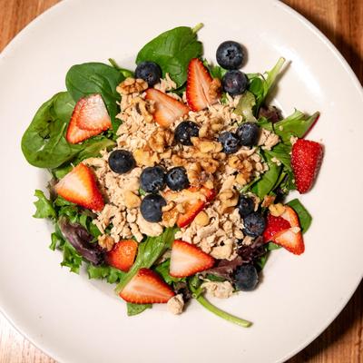 Strawberry Spinach Salad.