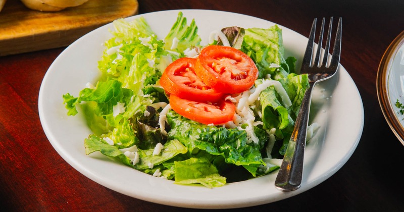 A served side salad