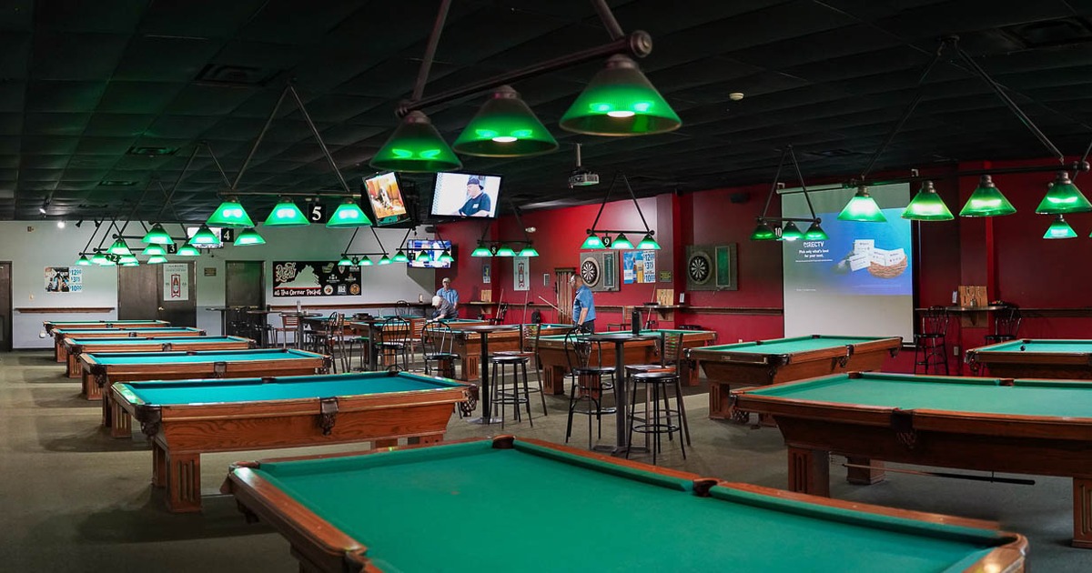 Interior, pool table area