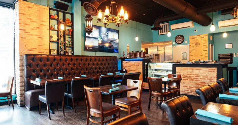 Interior seating area ready for guests